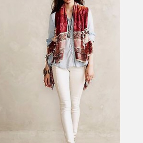 MOTH Anthropologie Durango Jacquard Boho Sweater Vest Size XS/S - Picture 16 of 16